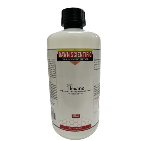 Hexane 500ml acs grade - n-hexane,